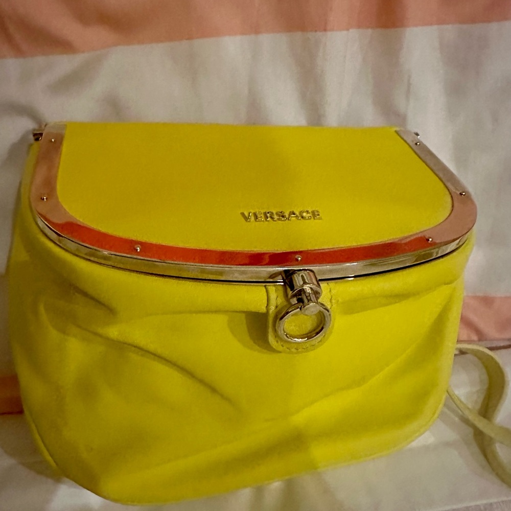 Yellow Versace crossbody bag